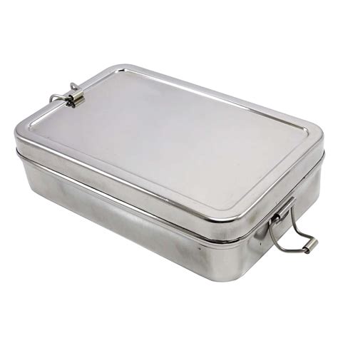 stainless steel rectangular school lunch box school tiffin box|steel lunch box 4 containers.